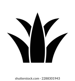 Grass icon vector on trendy design