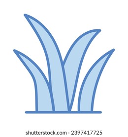 Grass icon vector stock illustration
