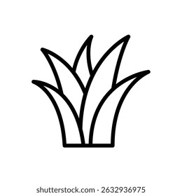 Grass icon vector Symbol illustration logo
