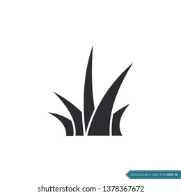 Grass Icon Vector Template Illustration Design