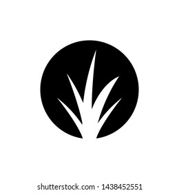 Grass Icon Vector Template Illustration - Vector