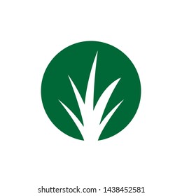 Grass Icon Vector Template Illustration - Vector
