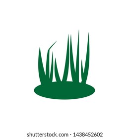Grass Icon Vector Template Illustration - Vector