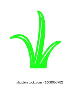 Grass icon vector in trendy style design