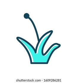 Grass icon vector in trendy style design