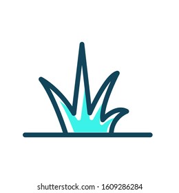 Grass icon vector in trendy style design