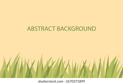 Grasgrafik mit flachem Design für Rahmenhintergrund.eps