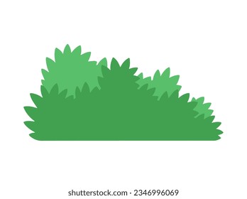 Grass Illustration. Green Grass Landscape