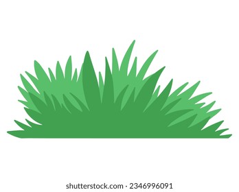 Grass Illustration. Green Grass Landscape