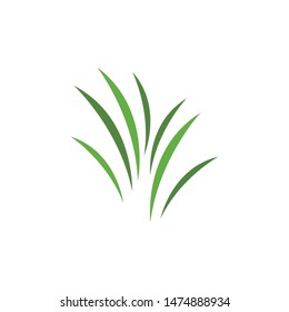 Grass ilustration logo vector design