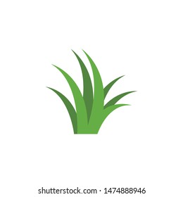 Grass ilustration logo vector design