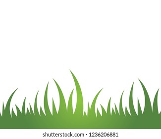 Grass ilustration vector template