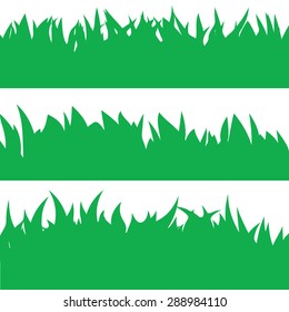 Grass isolated on white background. Vector illustrator.