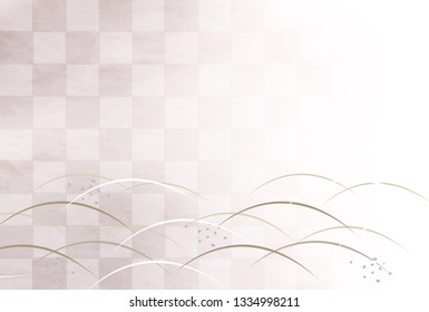 Grass Japanese paper pattern background