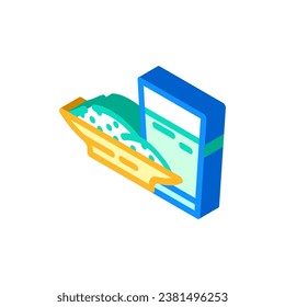 grass juice barley isometric icon vector. grass juice barley sign. isolated symbol illustration