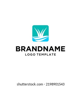 Negocio con el logotipo del lago Abstract