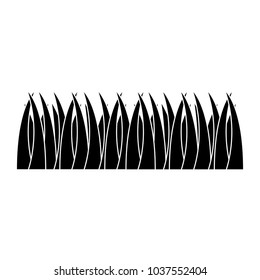 grass lawn icon image vector illustration design black and white
