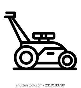 Grass lawn mower icon outline vector. Garden trimmer. Agriculture tool