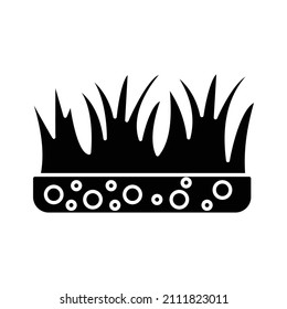 Grass lawn Vector icon which is suitable for commercial work and easily modify or edit it

