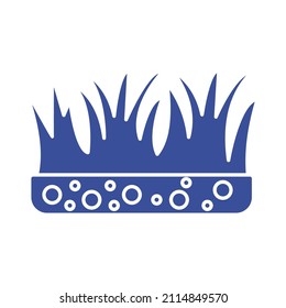 Grass lawn Vector icon which is suitable for commercial work and easily modify or edit it

