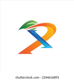 grass and leaf logo, letter X logo with leaf and grass concept, nature logo template design with the concept of the letter X decorated with leaves. also suitable for health logos, nature logos.