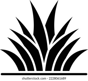 Grass Leaves vector icon. Can be used for printing, mobile and web applications.
