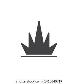 Grass leaves vector icon. filled flat sign for mobile concept and web design. Grass Plant glyph icon. Symbol, logo illustration. Vector graphics