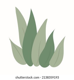 Grass leaves vector icon. illustration of grass leaves vector icon.