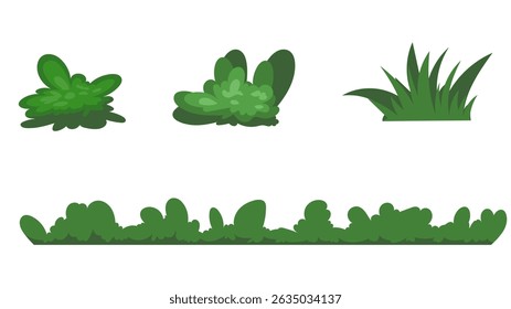 Grass leaves vector isolated on white background  , Flat Modern design , Illustration Vector  EPS 10