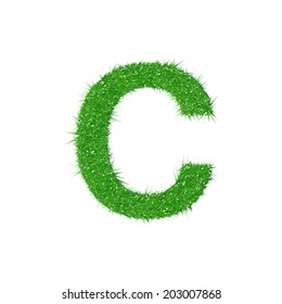 Grass letter C