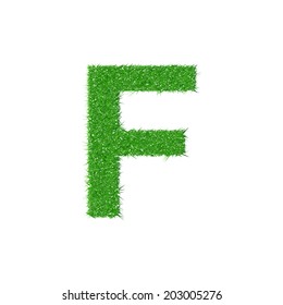 Grass letter F