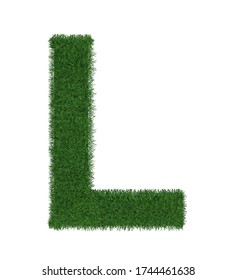 Grass Letter L Isolated On White Stock Vector (Royalty Free) 1744461638 ...