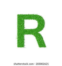 Grass letter R