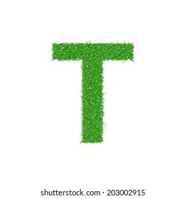 Grass letter T