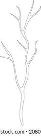 Gras. Line Art. Vektorgrafik