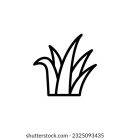 Grass line icon vector design