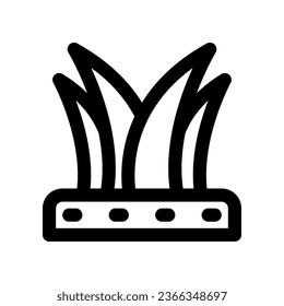 grass line icon. vector icon for your website, mobile, presentation, and logo design.