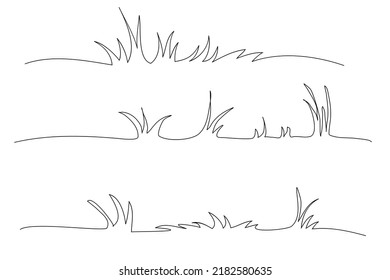 grass line sketch. picture sketch grass line