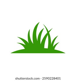 Grass log icon design template