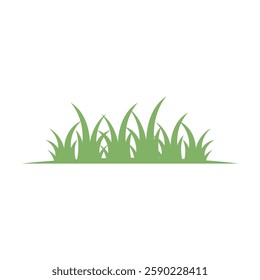 Grass log icon design template