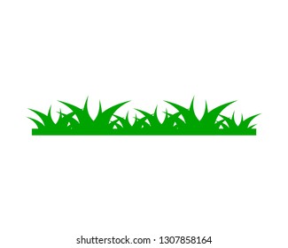 Grass logo design template