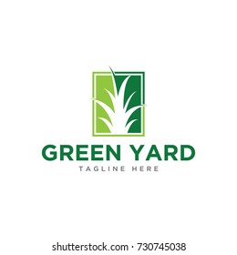 Grass Logo Design Template