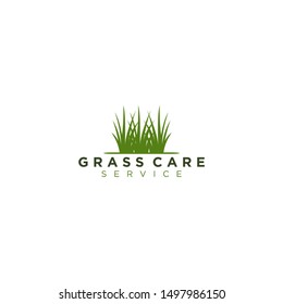 Grass logo, home yard care services.