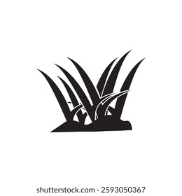 grass logo icon illustration flat