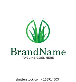 Grass logo icon. Simple design on white background.