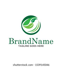 Grass logo icon. Simple design on white background.
