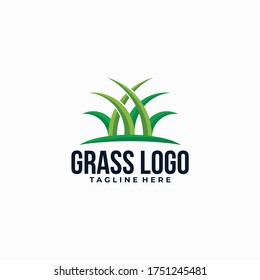 grass logo icon vector isolated