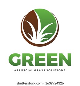Grass Logo, Landscape, Lawn Logo Vector