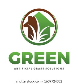 Grass Logo, Landscape, Lawn Logo Vector