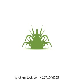 Grass logo template vector illustration